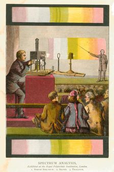 Spectrum analysis, 1873. Creator: Unknown