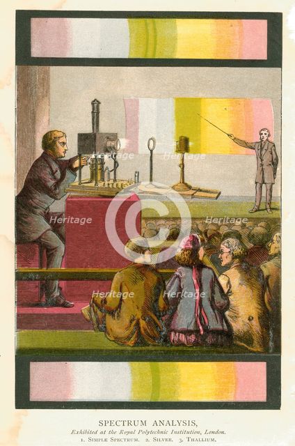 Spectrum analysis, 1873. Creator: Unknown.