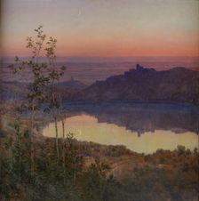 Speculum Dianae - Lake Nemi, 1909. Creator: Coleman, Enrico (1846-1911)