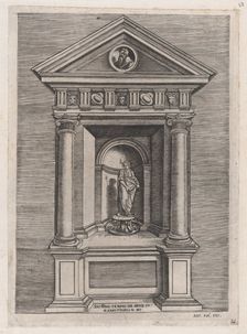 Speculum Romanae Magnificentiae: Temple-Altar of Jove, as a Youth, 16th century., 16th century