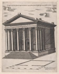 Speculum Romanae Magnificentiae: Temple of Antoninus and Faustina, 1565., 1565. Creator: Anon