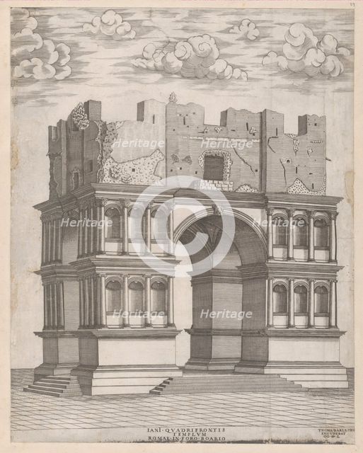 Speculum Romanae Magnificentiae: Temple of Janus, 1550., 1550. Creator: Anon.
