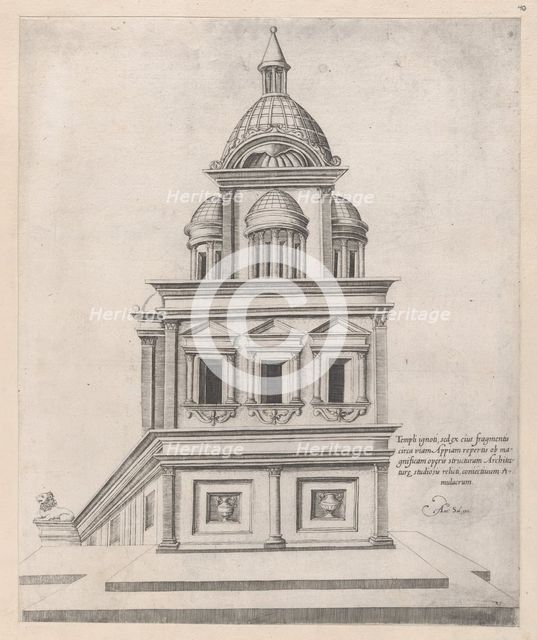 Speculum Romanae Magnificentiae: Temple near the Appian Way, 16th century., 16th century. Creator: Anon.