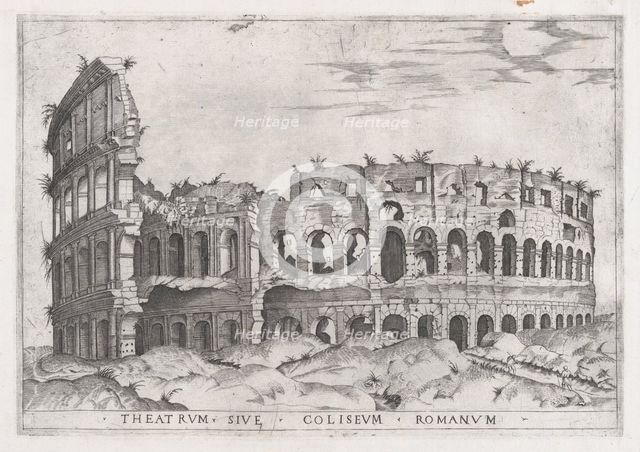 Speculum Romanae Magnificentiae: The Coloseum, 16th century., 16th century. Creator: Anon.