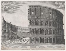 Speculum Romanae Magnificentiae: The Colosseum, 1581., 1581. Creator: Giovanni Ambrogio Brambilla