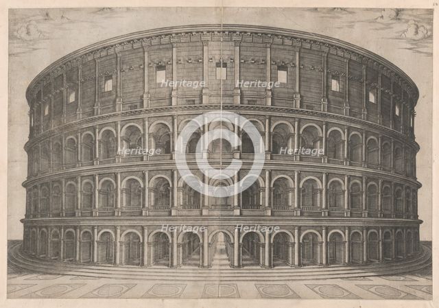 Speculum Romanae Magnificentiae: The Colosseum, 16th century., 16th century. Creator: Anon.