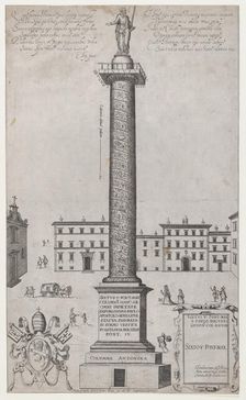 Speculum Romanae Magnificentiae: The Antonine Column, 1589., 1589. Creator: Anon