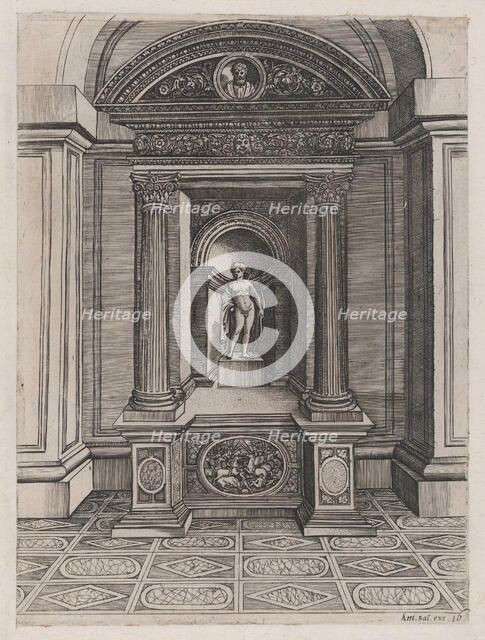 Speculum Romanae Magnificentiae: The Altar of Eros, ca. 1514-36., ca. 1514-36. Creator: Attributed to Agostino Veneziano.