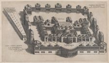 Speculum Romanae Magnificentiae: The Baths of Diocletian, 1582., 1582. Creator: Giovanni Ambrogio Brambilla