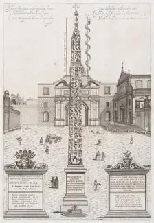 Speculum Romanae Magnificentiae: The Egyptian Obelisk of Augustus, 1589., 1589. Creator: Anon