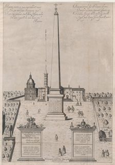 Speculum Romanae Magnificentiae: The Egyptian Obelisk of Augustus, 1589., 1589. Creator: Anon
