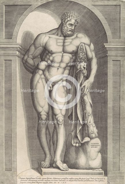 Speculum Romanae Magnificentiae: The Farnese Hercules, 1562., 1562. Creator: Jacob Bos.