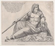 Speculum Romanae Magnificentiae: The Ocean God, 1560., 1560. Creator: Nicolas Beatrizet