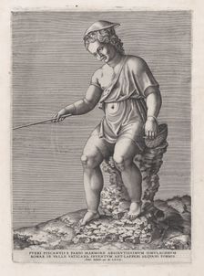 Speculum Romanae Magnificentiae: The Little Angler, 1567., 1567. Creator: Anon
