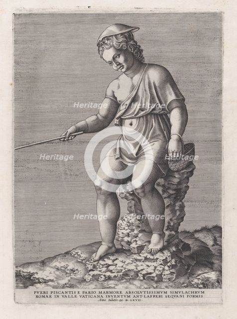 Speculum Romanae Magnificentiae: The Little Angler, 1567., 1567. Creator: Anon.