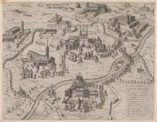 Speculum Romanae Magnificentiae: The Seven Churches of Rome (Le Sette Chiese di Roma), 1575., 1575. Creator: Attributed to Giovanni Ambrogio Brambilla