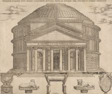 Speculum Romanae Magnificentiae: The Pantheon, 1649., 1649. Creator: Nicolas Beatrizet