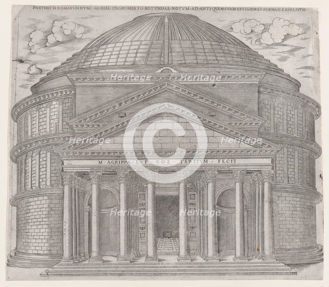 Speculum Romanae Magnificentiae: The Pantheon, 16th century., 16th century. Creator: Anon.