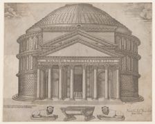 Speculum Romanae Magnificentiae: The Pantheon, 16th century., 16th century. Creator: Anon