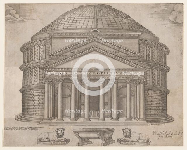 Speculum Romanae Magnificentiae: The Pantheon, 16th century., 16th century. Creator: Anon.