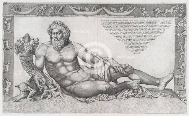 Speculum Romanae Magnificentiae: The Tiber, mid-16th century., mid-16th century. Creator: Nicolas Beatrizet.