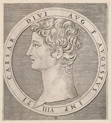 Speculum Romanae Magnificentiae: Tiberius, from The Twelve Caesars, ca. 1500-1534., ca. 1500-1534. Creator: Marcantonio Raimondi