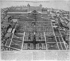 Speculum Romanae Magnificentiae: Tivoli Palace and Gardens, 1573., 1573. Creator: Etienne Duperac