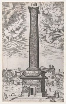 Speculum Romanae Magnificentiae: Trajan's Column, 1581-86., 1581-86. Creator: Giovanni Ambrogio Brambilla