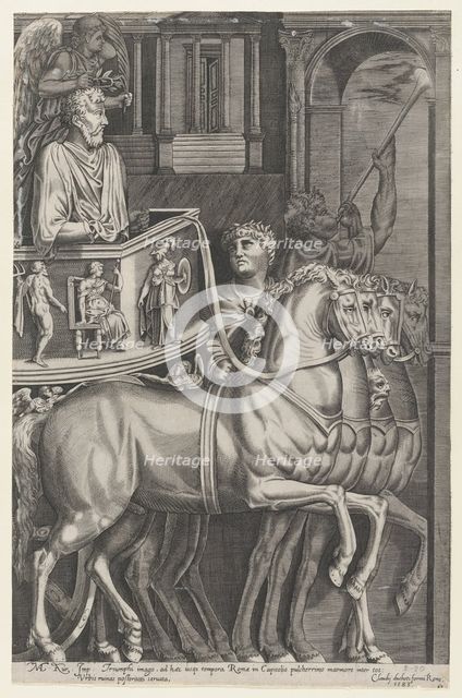 Speculum Romanae Magnificentiae: Triumph of Marcus Aurelius, 1583., 1583. Creator: Anon.