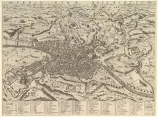 Speculum Romanae Magnificentiae: View of Modern Rome from the West, 1590. Creator: Giovanni Ambrogio Brambilla