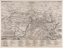 Speculum Romanae Magnificentiae: View of Rome from the North, 1561., 1561. Creator: Sebastiano di Re