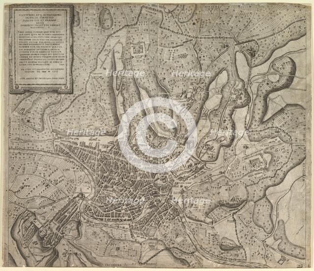 Speculum Romanae Magnificentiae: View of Rome from the West, 1557. Creator: Nicolas Beatrizet.