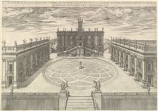 Speculum Romanae Magnificentiae: View of the Roman Capitol, 1569. Creator: Etienne Duperac