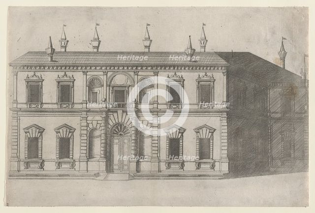 Speculum Romanae Magnificentiae: Villa di Papa Giulio, 1557., 1557. Creator: Anon.