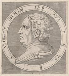 Speculum Romanae Magnificentiae: Vitellius, from The Twelve Caesars, ca. 1500-1534., ca. 1500-1534. Creator: Marcantonio Raimondi