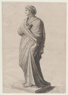 Speculum Romanae Magnificentiae: A Vestal Virgin (?), 16th century., 16th century. Creator: Anon