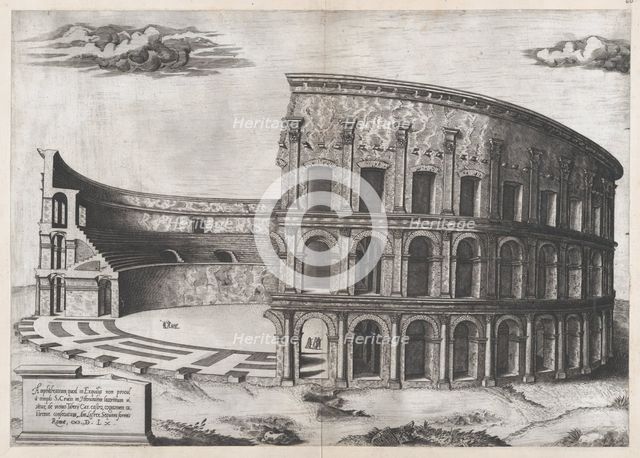 Speculum Romanae Magnificentiae: Amphitheatrum Castrense, 1560., 1560. Creator: Anon.