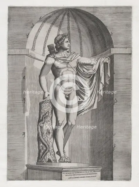 Speculum Romanae Magnificentiae: Apollo Belvedere, 1552., 1552. Creator: Unknown.