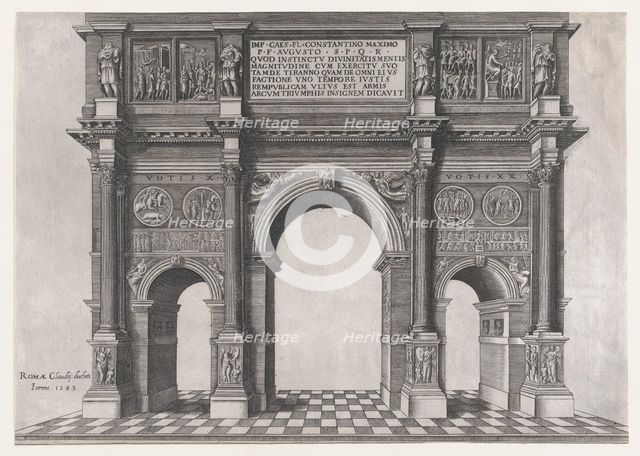 Speculum Romanae Magnificentiae: Arch of Constantine, 1583., 1583. Creator: Anon.