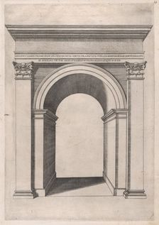 Speculum Romanae Magnificentiae: Arch of Gallienus, 16th century., 16th century. Creator: Anon