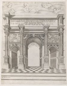 Speculum Romanae Magnificentiae: Arch of Septimus Severus, 16th century., 16th century. Creator: Anon