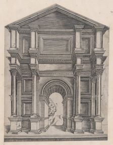 Speculum Romanae Magnificentiae: Arch by Master GA with the Caltrop, 16th century., 16th century. Creator: Master GA