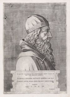Speculum Romanae Magnificentiae: Aristotle, 1553., 1553. Creator: Anon
