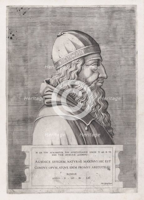 Speculum Romanae Magnificentiae: Aristotle, 1553., 1553. Creator: Anon.