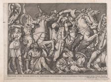 Speculum Romanae Magnificentiae: Battle of the Amazons, 1559., 1559. Creator: Nicolas Beatrizet