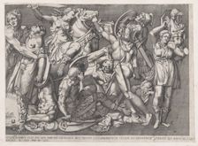Speculum Romanae Magnificentiae: Battle of the Amazons, 1559., 1559. Creator: Nicolas Beatrizet