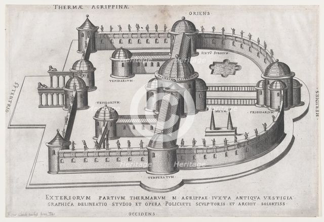 Speculum Romanae Magnificentiae: Baths of Agrippa, 1585., 1585. Creator: Anon.
