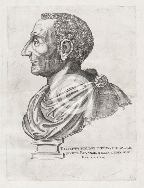 Speculum Romanae Magnificentiae: Bust of Livy, 1582., 1582. Creator: Unknown.