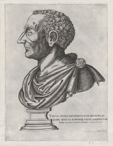 Speculum Romanae Magnificentiae: Bust of Livy, 1582., 1582. Creator: Giovanni Ambrogio Brambilla
