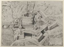 Speculum Romanae Magnificentiae: Castello Sant Angelo, 1557., 1557. Creator: Giulio de Musi
